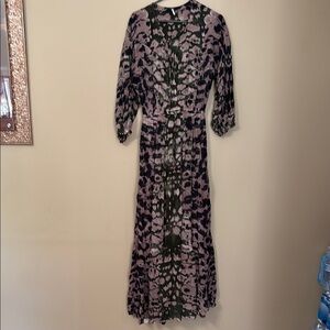 Elegant Black and Purple Women's Dress